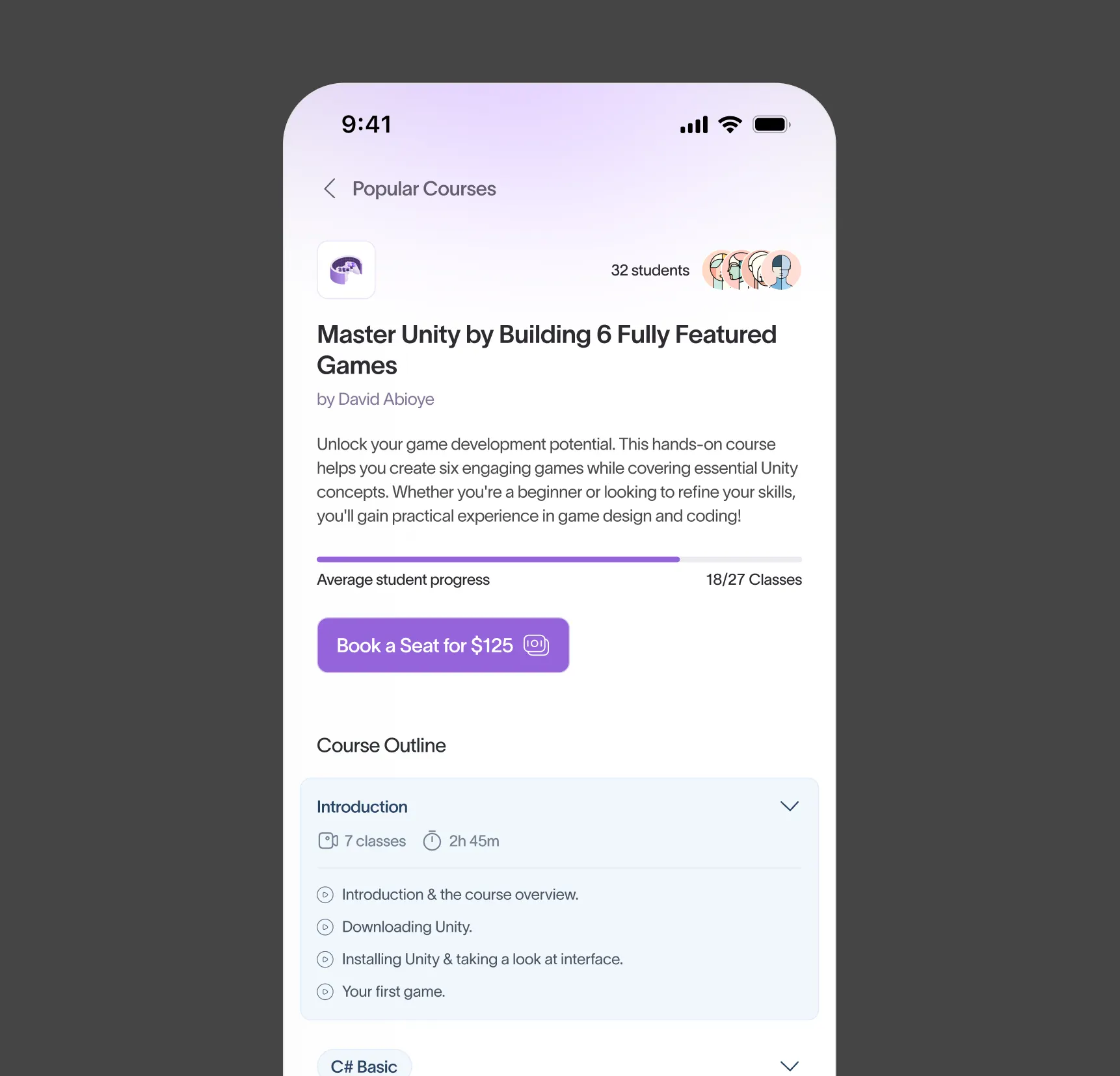 LMS App Full Snippet